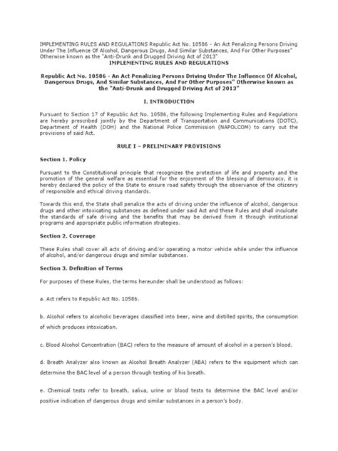 republic act no 10586|Implementing Rules and Regulations .
